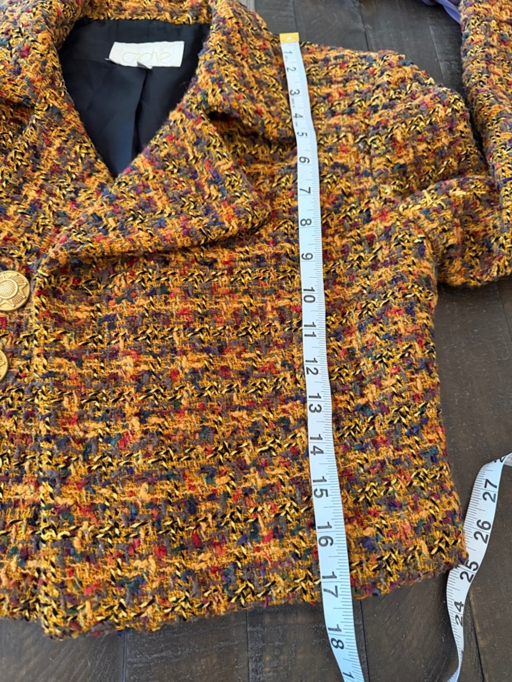 Cache Cropped Tweed Blazer lookin all Chic like Cher in Clueless! - Picture 8 of 10